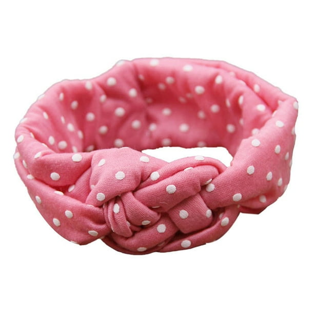 2015 New Children Headband Polka Dot Cross Weave Twist Baby Hair Accessories